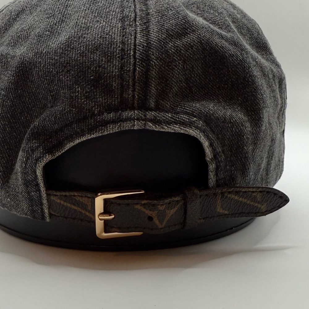 NEW Black Denim Cap - Picture 5 of 5